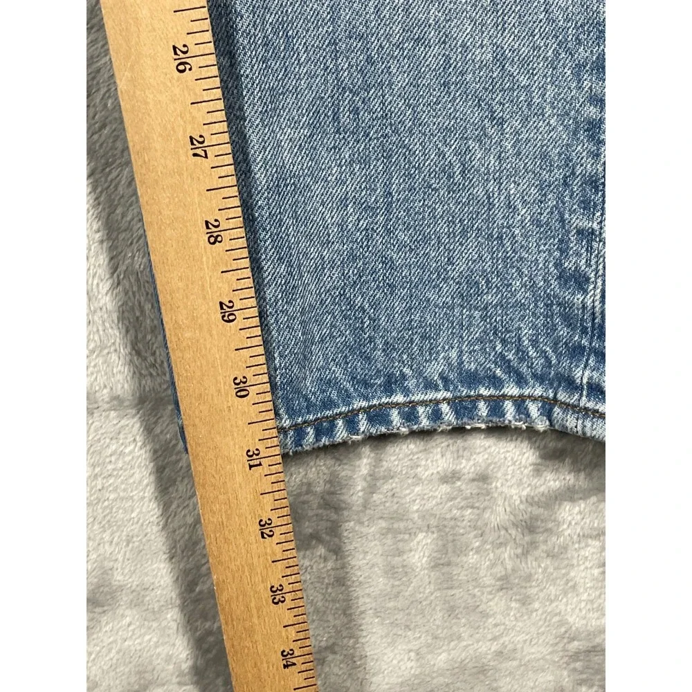 Madewell The 1991 Straight Leg Jeans Light Wash Button Fly DM8370 Mens 30x32